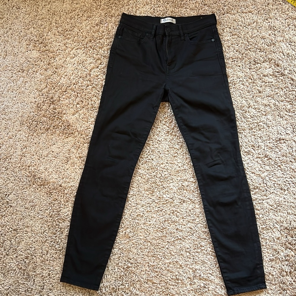 Madewell High Riser Skinny Jean Size 29: Garment dyed Black/ EUC